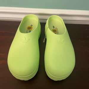 Bright Green Adidas Platform Clogs 8